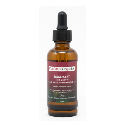 Confident Organics Rosemary Mint & Biotin, Scalp & Hair Strengthening Oil - Glam Secret