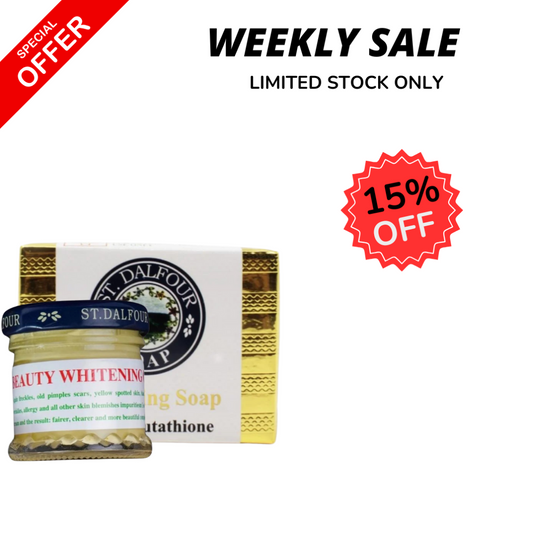 WEEKLY FLASH DEALS St. Dalfour Whitening Soap With Glutathione and Whitening Cream