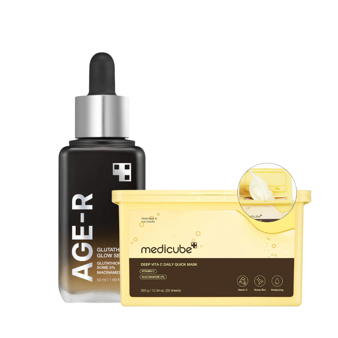 MEDICUBE Age R Vita C Pro Ampoule + Vita C Daily Quick Mask Set - Glam Secret