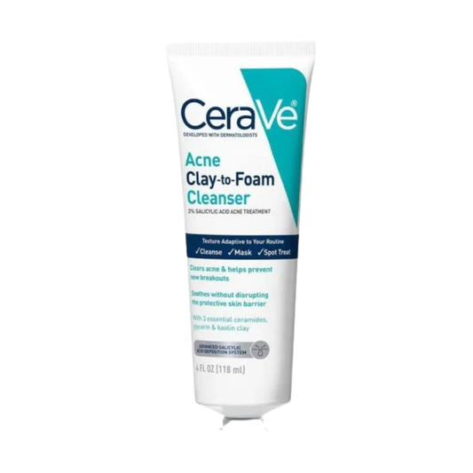 CERAVE Clay To Foam Acne Face Wash 118ML