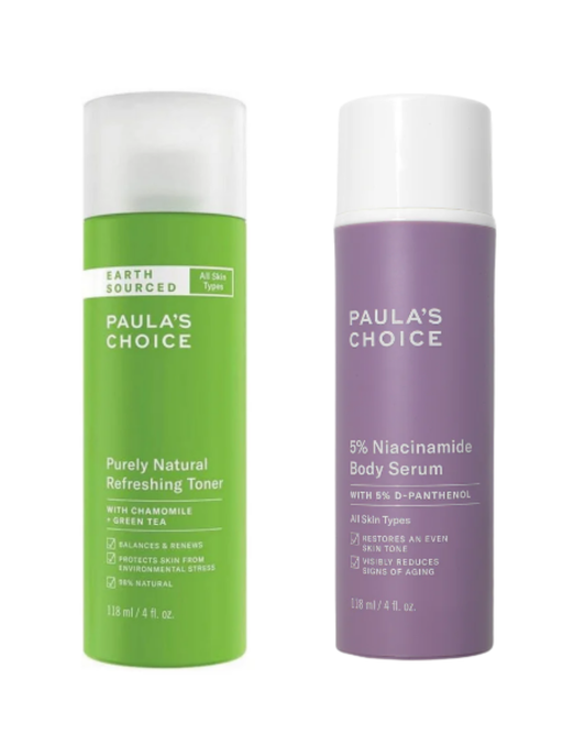 PAULA'S CHOICE Purely Natural Refreshing Toner & Niacinamide Body Serum - Glam Secret