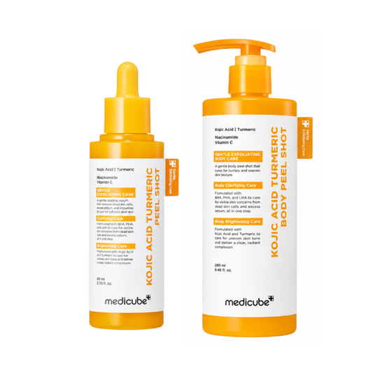 MEDICUBE Kojic Acid Turmeric Face & Body Peel Shot Set