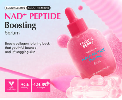 EQQUALBERRY Lush Blush NAD+ Peptide Boosting Serum - Glam Secret