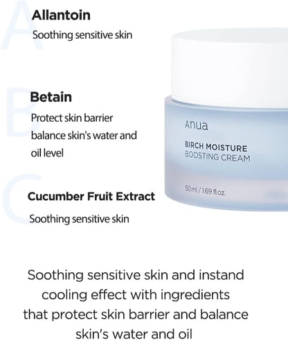 ANUA Birch 70 Moisture Boosting Cream - Glam Secret