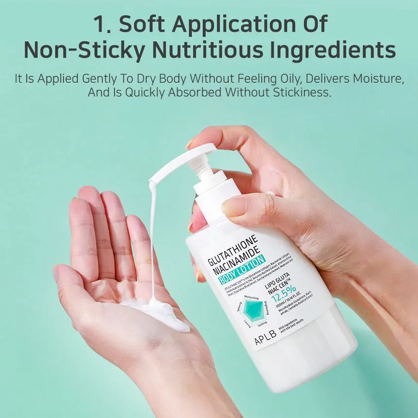 APLB Glutathione Niacinamide Body Lotion 300ML - Glam Secret