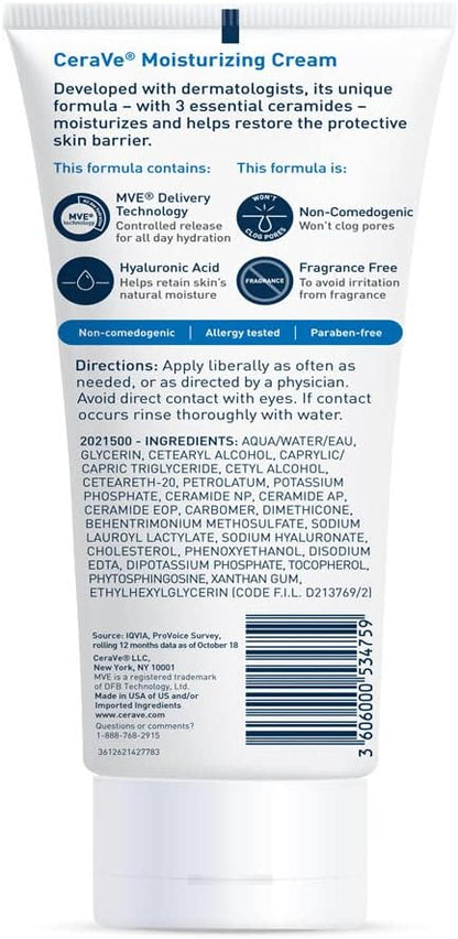CERAVE Moisturizing Cream for Normal to Dry SkinCREAMGlam Secret