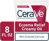 CERAVE Eczema Relief Creamy Body Oil | Anti Itch Cream for Eczema & Moisturizer for Dry Skin with Colloidal Oatmeal, Ceramides and Safflower OilCREAMGlam Secret