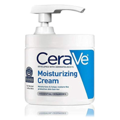 CERAVE Moisturizing Cream | 16 Ounce with Pump | Daily Face and Body Moisturizer for Dry SkinCreamGlam Secret