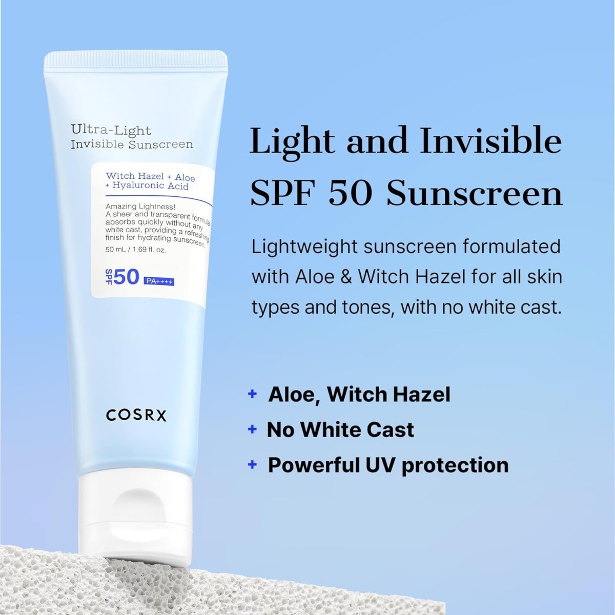 COSRX Ultra - Light Invisible Sunscreen SPF50SunscreenGlam Secret