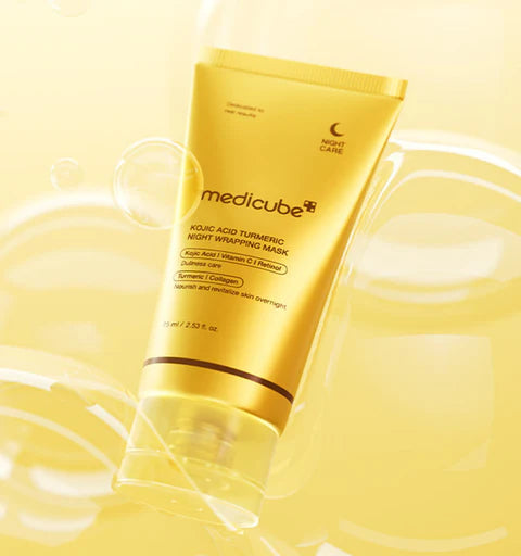 MEDICUBE Kojic Acid Turmeric Night Wrapping Mask
