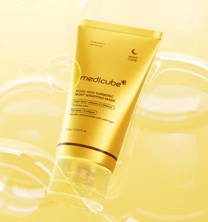MEDICUBE Kojic Acid Turmeric Night Wrapping Mask