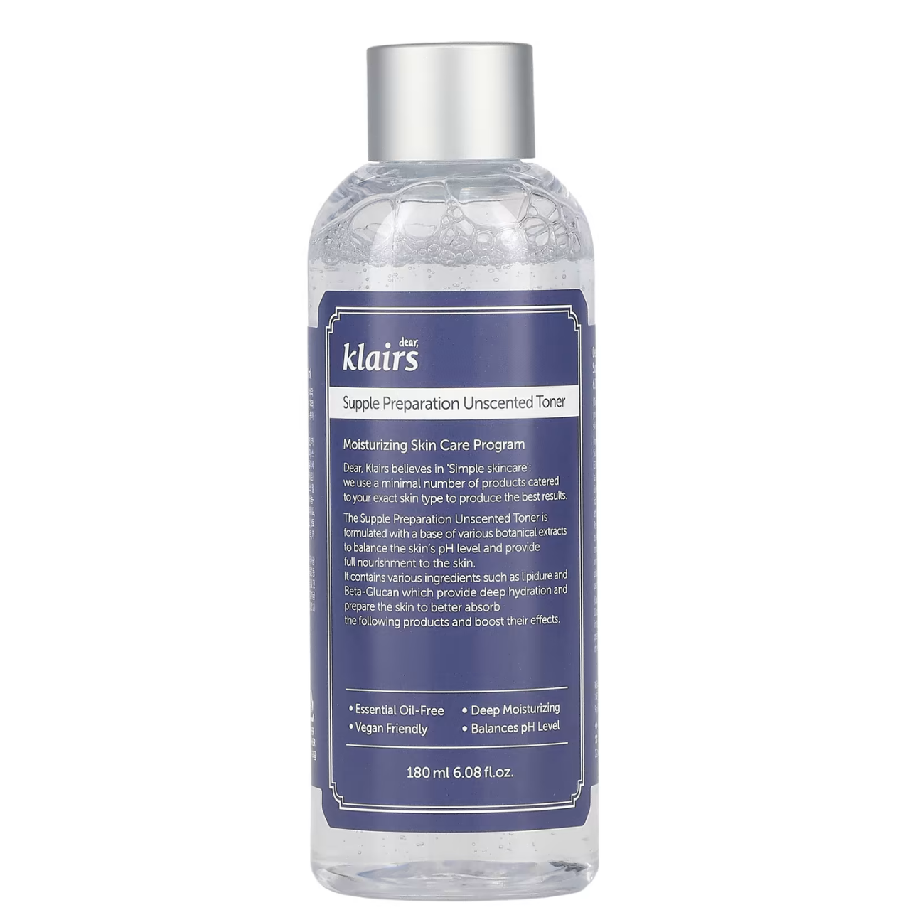 Dear Klairs Supple Preparation Unscented Toner | Fragrance-Free Hydration for Sensitive Skin - Glam Secret