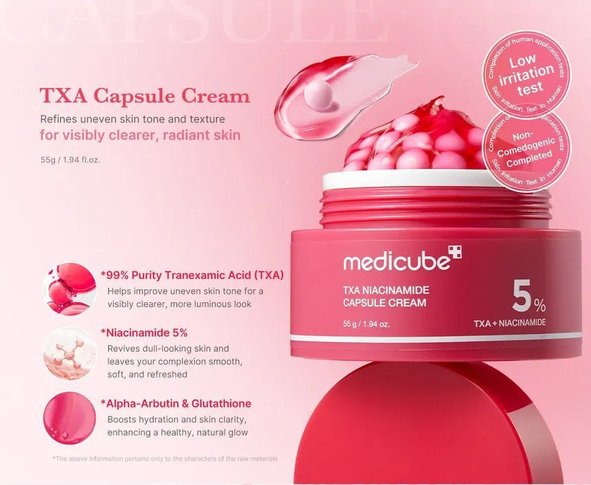MEDICUBE TXA Niacinamide Capsule Cream - Glam Secret