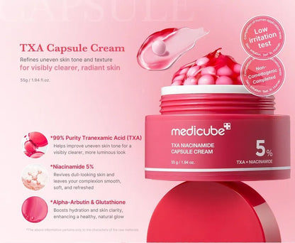 MEDICUBE TXA Niacinamide Capsule Cream - Glam Secret