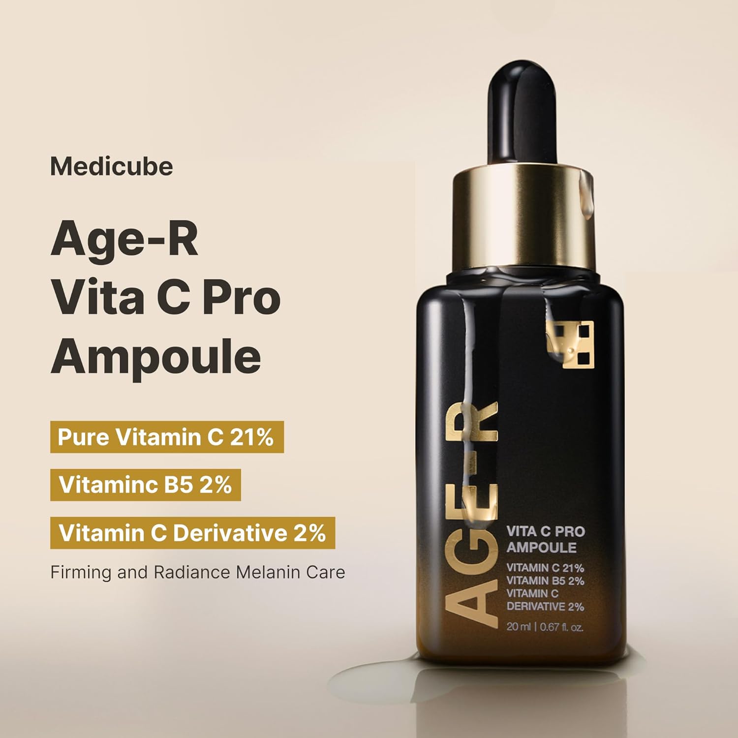 MEDICUBE Age R Vita C Pro Ampoule 20ml - Glam Secret