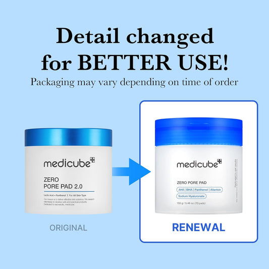 Medicube Zero Pore Pad 155g, a pore-clearing skincare product with a soft, textured pad for deep cleansing.