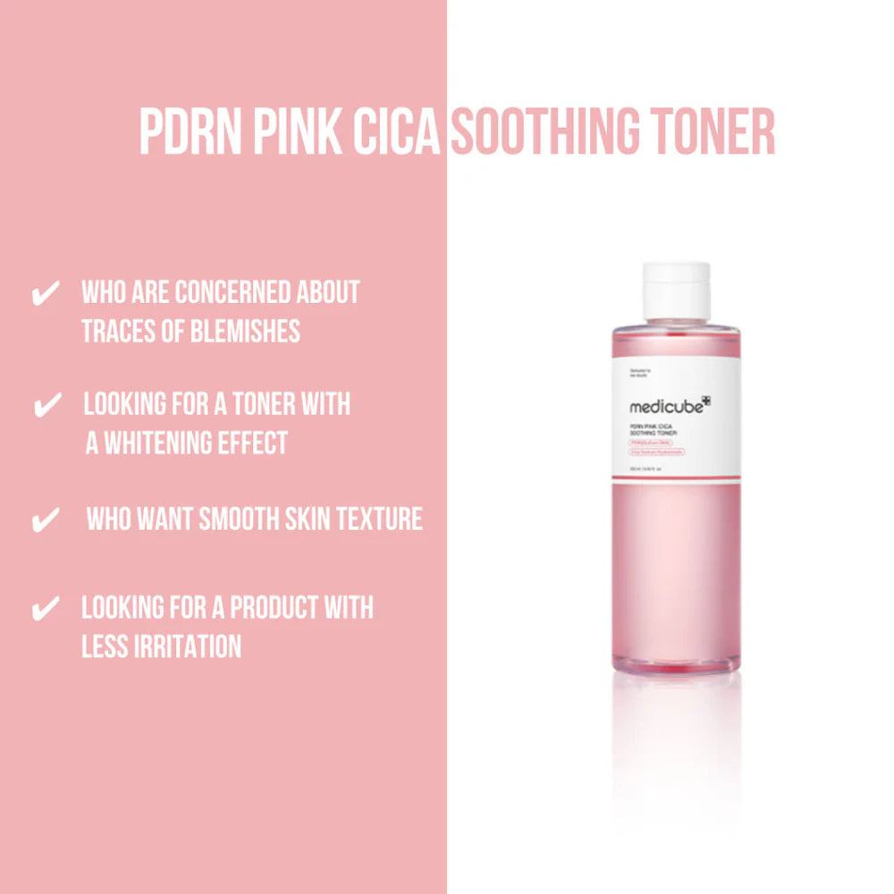MEDICUBE PDRN Pink Cica Soothing Toner - Glam Secret