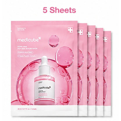 MEDICUBE Pink Peptide Serum Mask Korean Skincare