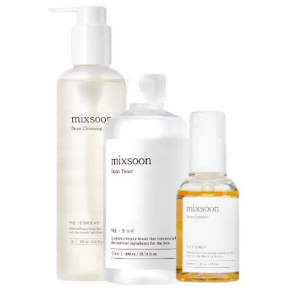 MIXSOON BEAN Cleansing Oil, Been Essence and Toner SetToner + Cleansing Oil + serumGlam Secret