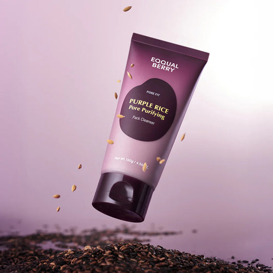 EQQUALBERRY Purple Rice Pore Purifying Pack Cleanser - Glam Secret