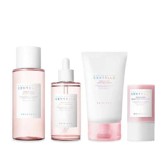 SKIN 1004 Perfect Pore Set - Poremizing Toner, Ampoule, Gel cream and Clay Stick - Glam Secret