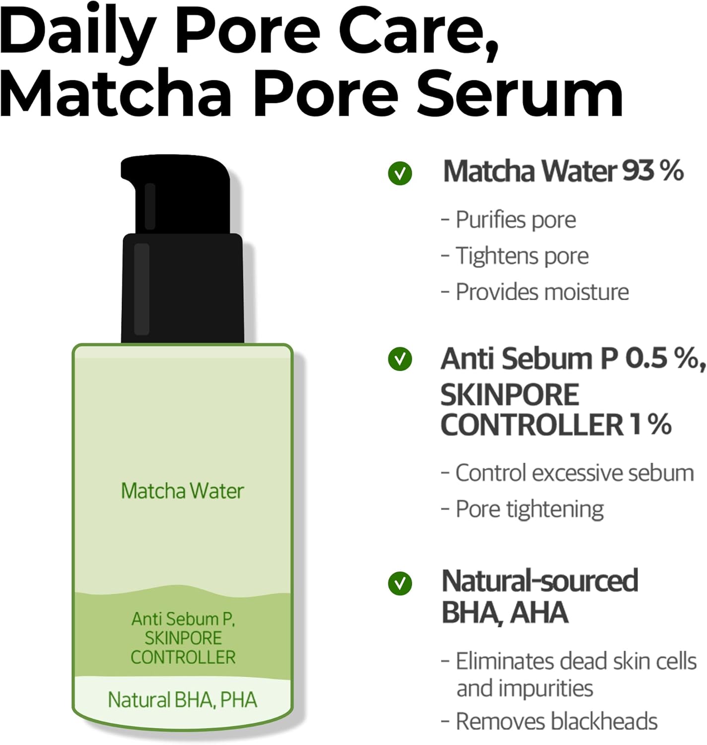 SOME BY MI Super Matcha Pore Tightening Serum - Glam Secret