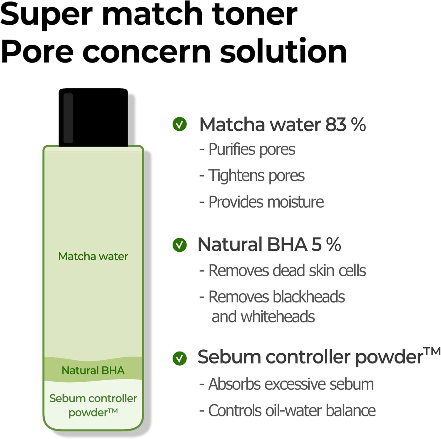 SOME BY MI Super Matcha Toner - Glam Secret