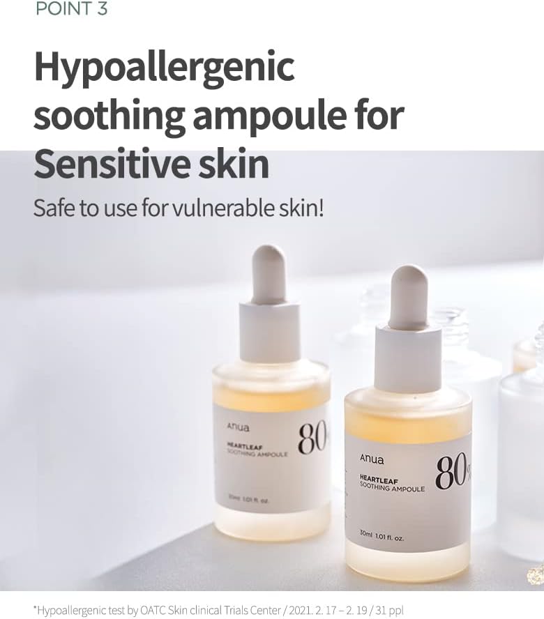 Anua Heartleaf 80% Soothing Ampoule 30mlFace SerumGlam Secret