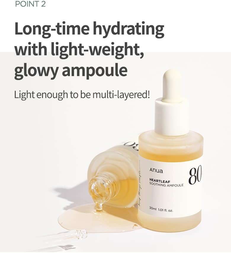 Anua Heartleaf 80% Soothing Ampoule 30mlFace SerumGlam Secret