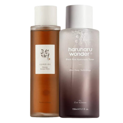 HARU HARU Wonder Black Rice Toner & Beauty of Joseon Ginseng Essence Water SetSkincare SetGlam Secret