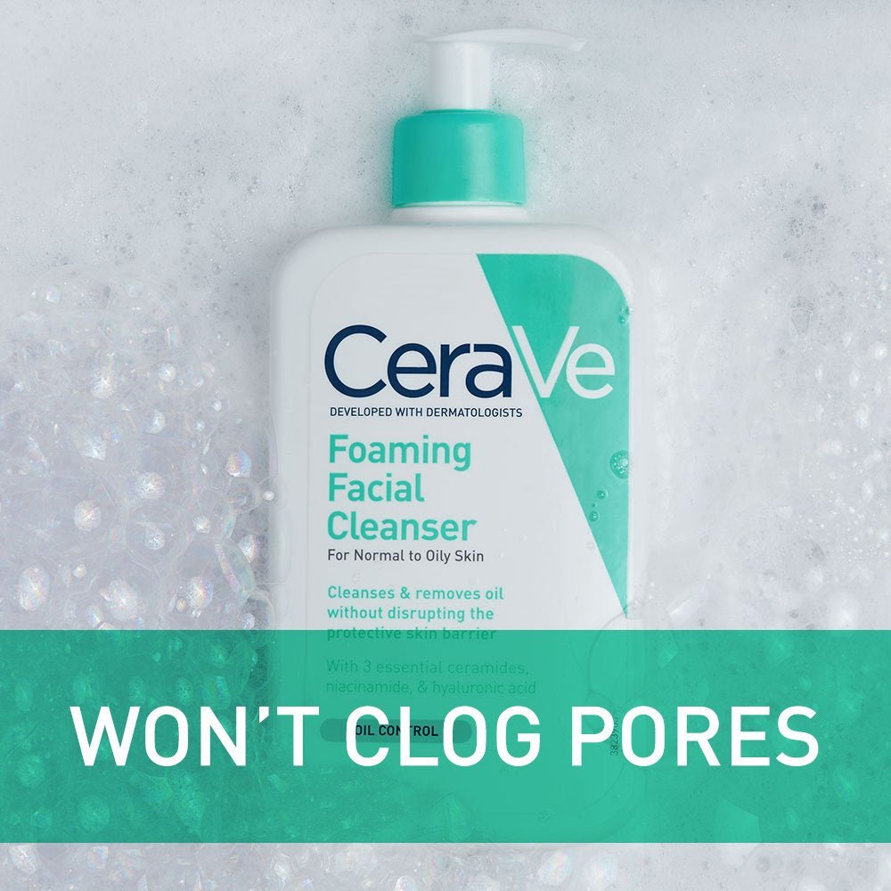 CERAVE Foaming Facial Cleanser Daily Face Wash for Normal to Oily Skin 87MLCleanserGlam Secret