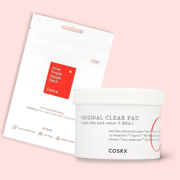 COSRX Acne Clear solution kitCLEANSING PADSGlam Secret