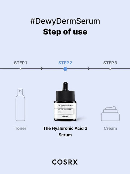Cosrx the hyaluronic acid 3 serum 20mlSerumGlam Secret