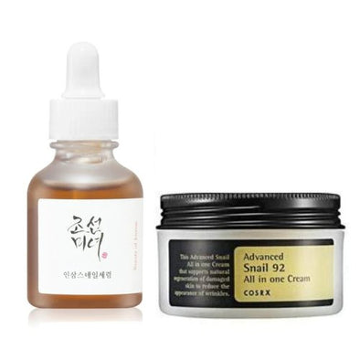 COSRX X BEAUTY of JOSEON Snail Setcream and serumGlam Secret