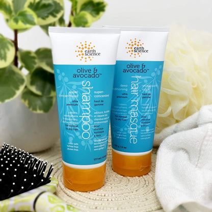 EARTH SCIENCE - Olive & Avocado Oil Shampoo: Super Concentrated for Normal to Dry Hair 177mlGlam Secret