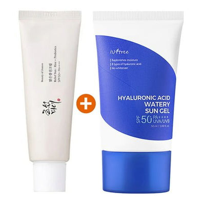 Isntree Hyaluronic Acid Sun Gel + Beauty of Joseon Relief Sun Cream 2 Piece Sunscreen SetSunscreenGlam Secret