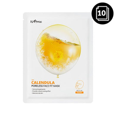 CALENDULA PORELESS FACE FIT MASK_10eaMask SheetGlam Secret