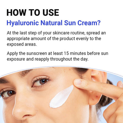 Isntree Hyaluronic Natural Sun Cream SPF50 PA++++ 50mlsun creamGlam Secret