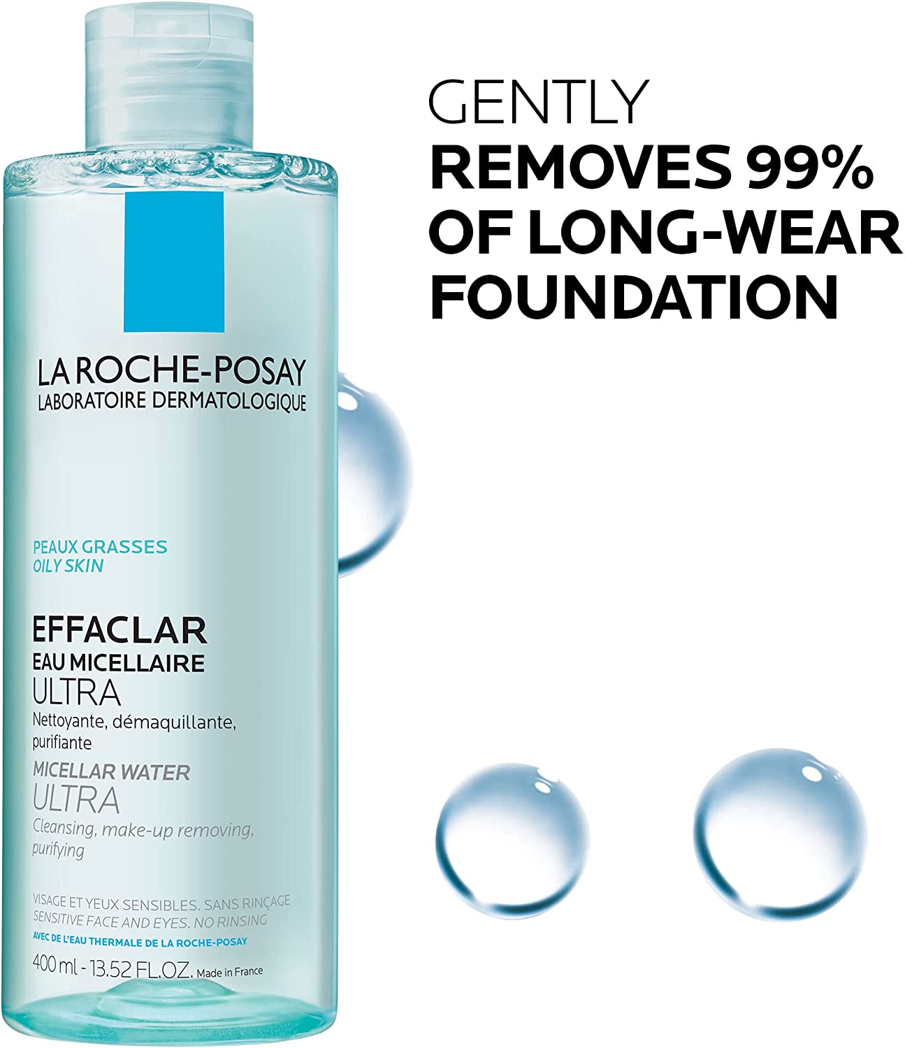 La Roche-Posay Effaclar Micellar Water Ultra for Unisex 400mlwaterGlam Secret