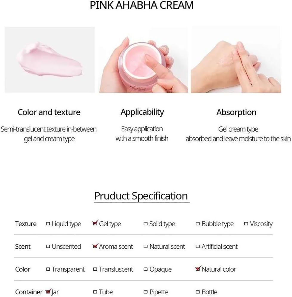 Nacific Pink AHABHA Cream 50mlFace CreamGlam Secret