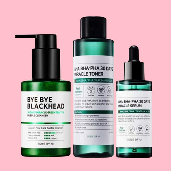 some by mi Bye Bye Blackheads,30 Days Miracle Toner and Miracle Serum SetHealth & BeautyGlam Secret