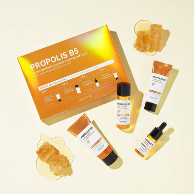 Propolis B5 Glow Barrier Calming Starter KitSerum Toner and CreamGlam Secret