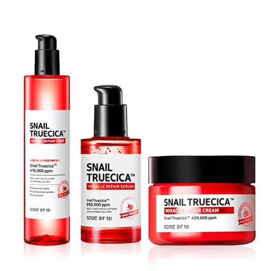 Somebymi Snail Truecica Acne Scars Solution setSerum Toner and CreamGlam Secret