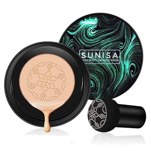 Sunisa Beauty Air Cushion Mushroom BB & CC Cream Foundation Waterproofbb creamGlam Secret